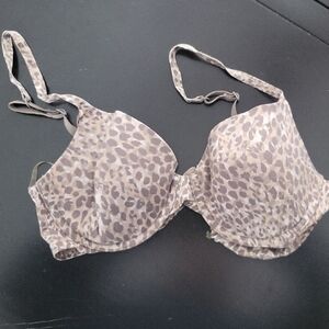 Calvin Klein Leopard Print Bra - Brown and Tan